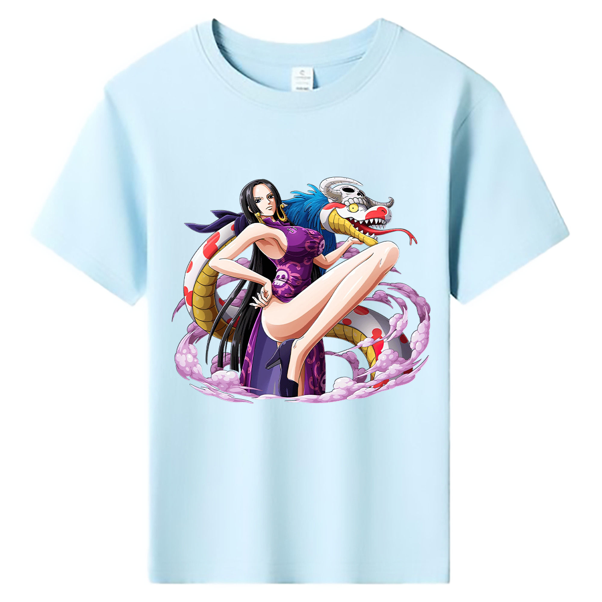 ワンピース ボア・ハンコック ONE PIECE Boa·Hancock 綿100％キッズTシャツ（フロントプリント）